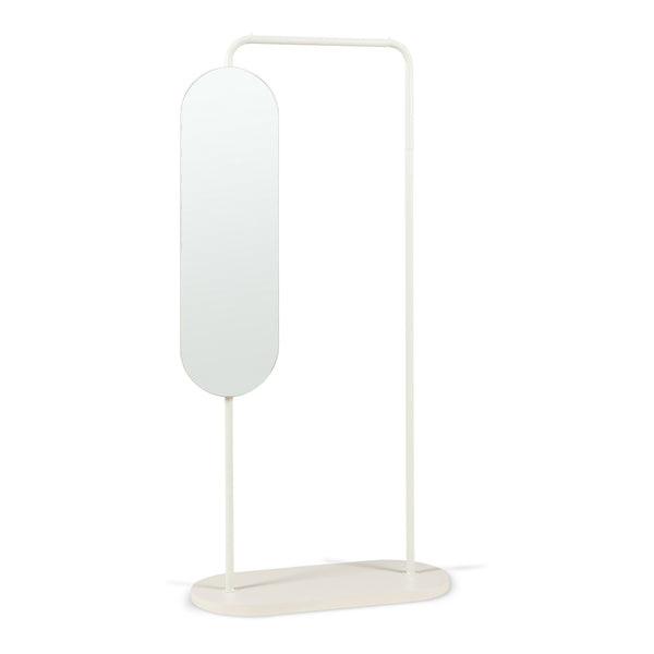 Portemanteau sur pied avec miroir Vamn 167 x 80 x 35 cm [en.casa]