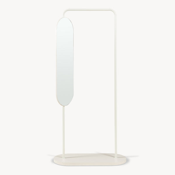 Portemanteau sur pied avec miroir Vamn 167 x 80 x 35 cm [en.casa]