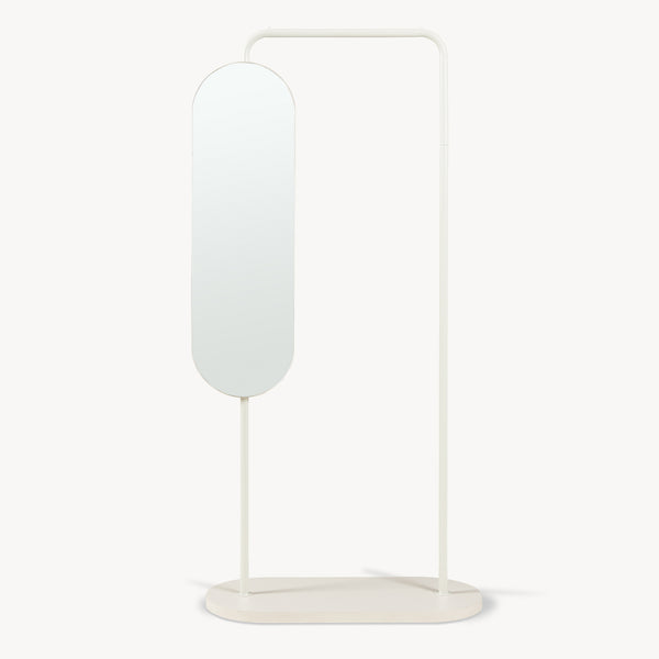Portemanteau sur pied avec miroir Vamn 167 x 80 x 35 cm [en.casa]