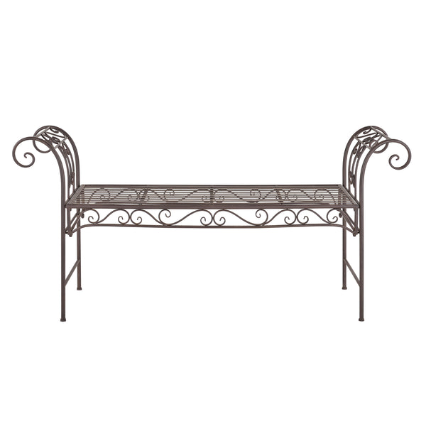 Banc de Jardin Vintage Cossila Extérieur Métal 70x147x46cm couleurs différentes [en.casa]