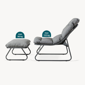 Salon de jardin Malmö 2 pièces [casa.pro]