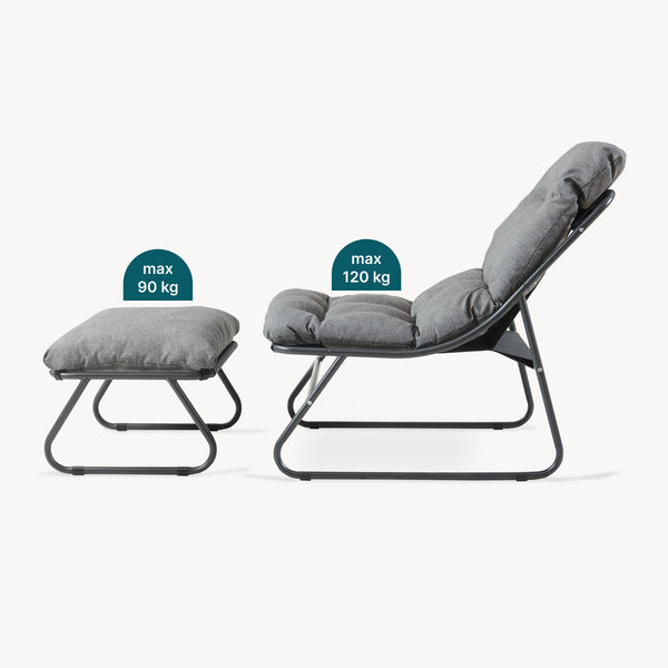Salon de jardin Malmö 2 pièces [casa.pro]