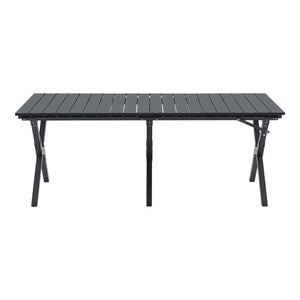 Set de table et 4 chaises de camping Botrugno tissu Oxford 600D casa.pro