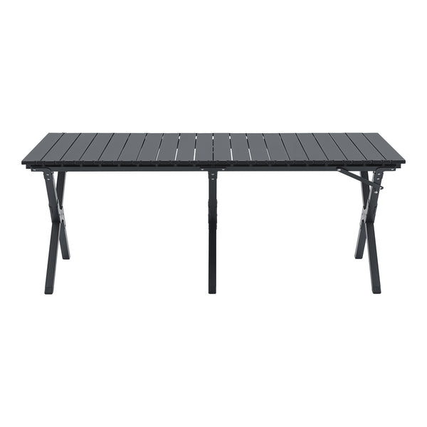 Set de table et 4 chaises de camping Botrugno tissu Oxford 600D casa.pro