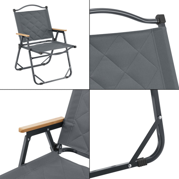 Set de table et 4 chaises de camping Botrugno tissu Oxford 600D casa.pro
