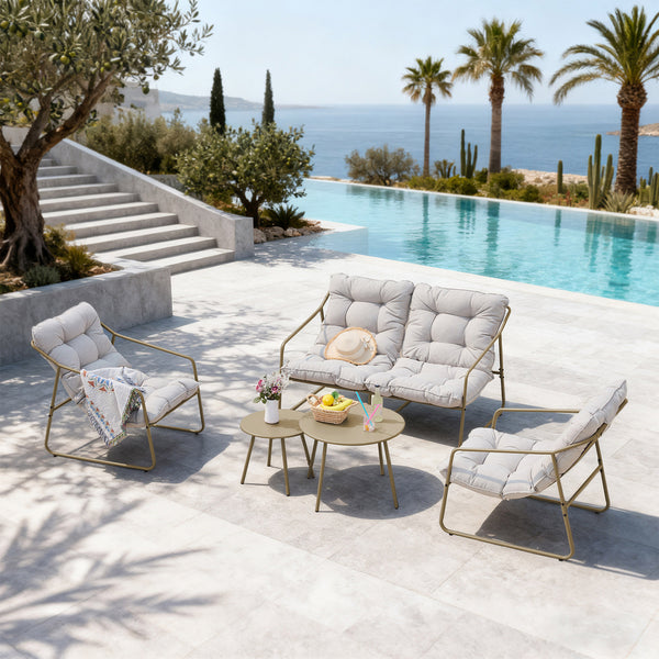 Ensemble de meubles de jardin Kivanta 5 pièces [en.casa]