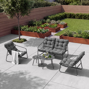 Ensemble de meubles de jardin Kivanta 5 pièces [en.casa]