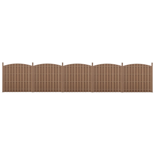 WPC Gartenzaun mit Rundbogen [neu.holz] - premiumXL