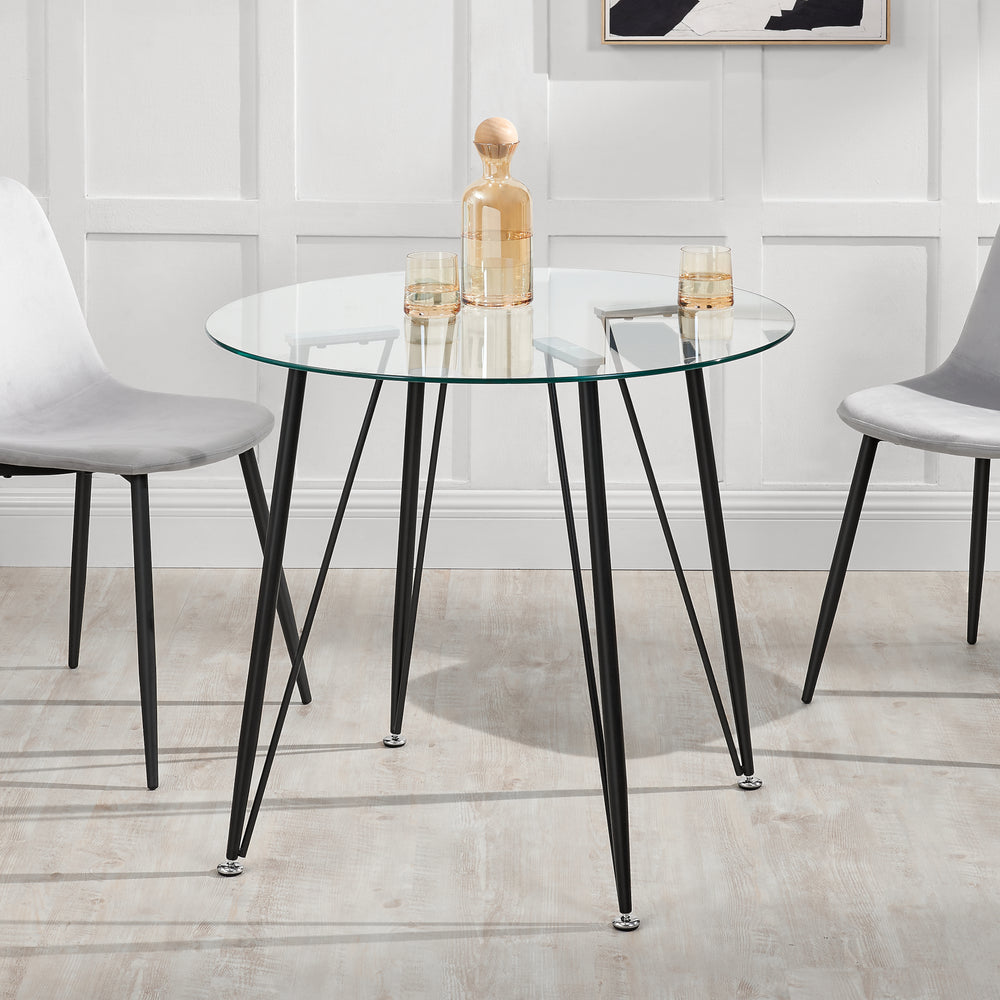 Tavolo in vetro Huittinen [en.casa] - premiumXL
