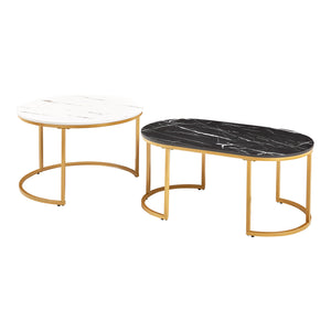 Lot de 2 tables basses Oppeerg gigognes [en.casa] 