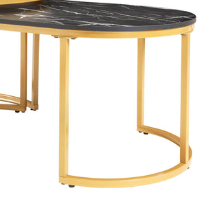 Lot de 2 tables basses Oppeerg gigognes [en.casa] 