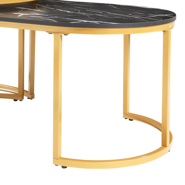 Lot de 2 tables basses Oppeerg gigognes [en.casa] 