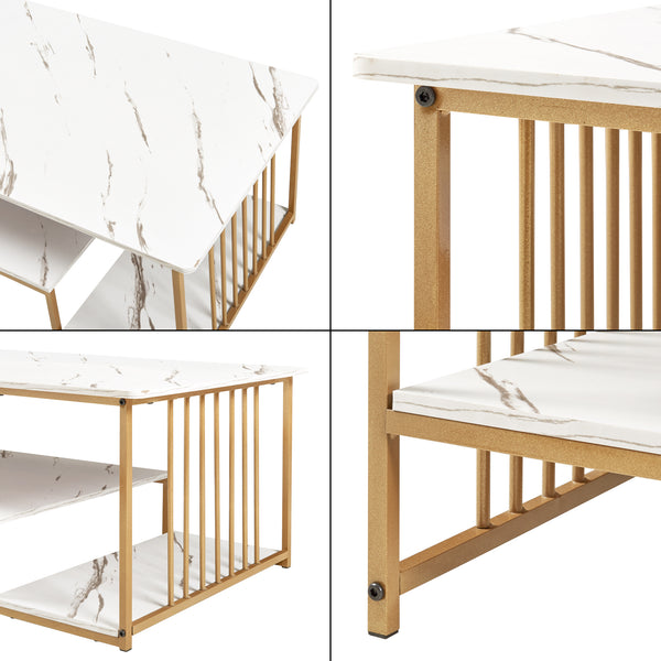 Tavolino Centrale da Salotto Klibro 120x60x42 cm [en.casa] 