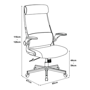 Chaise de bureau Kungsbacka à hauteur réglable [en.casa]