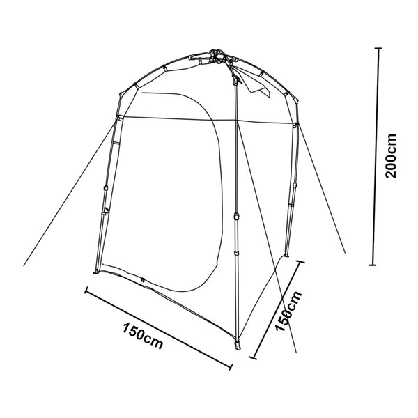 Tenda da Doccia Ayas per Campeggio pro.tec