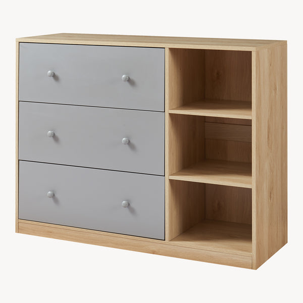 Cassettiera Beldinupp con Piano Fasciatoio Rimovibile 93 x 110 x 55 cm - Vari Colori [en.casa]