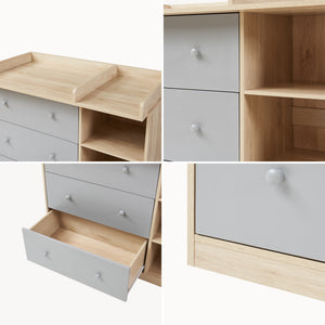 Cassettiera Beldinupp con Piano Fasciatoio Rimovibile 93 x 110 x 55 cm - Vari Colori [en.casa]