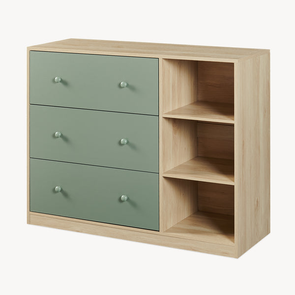 Cassettiera Beldinupp con Piano Fasciatoio Rimovibile 93 x 110 x 55 cm - Vari Colori [en.casa]