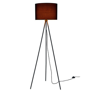 Lampada da terra con base girevole 1x E27 Ø 29,5 x 150 cm Nero lux.pro - premiumXL