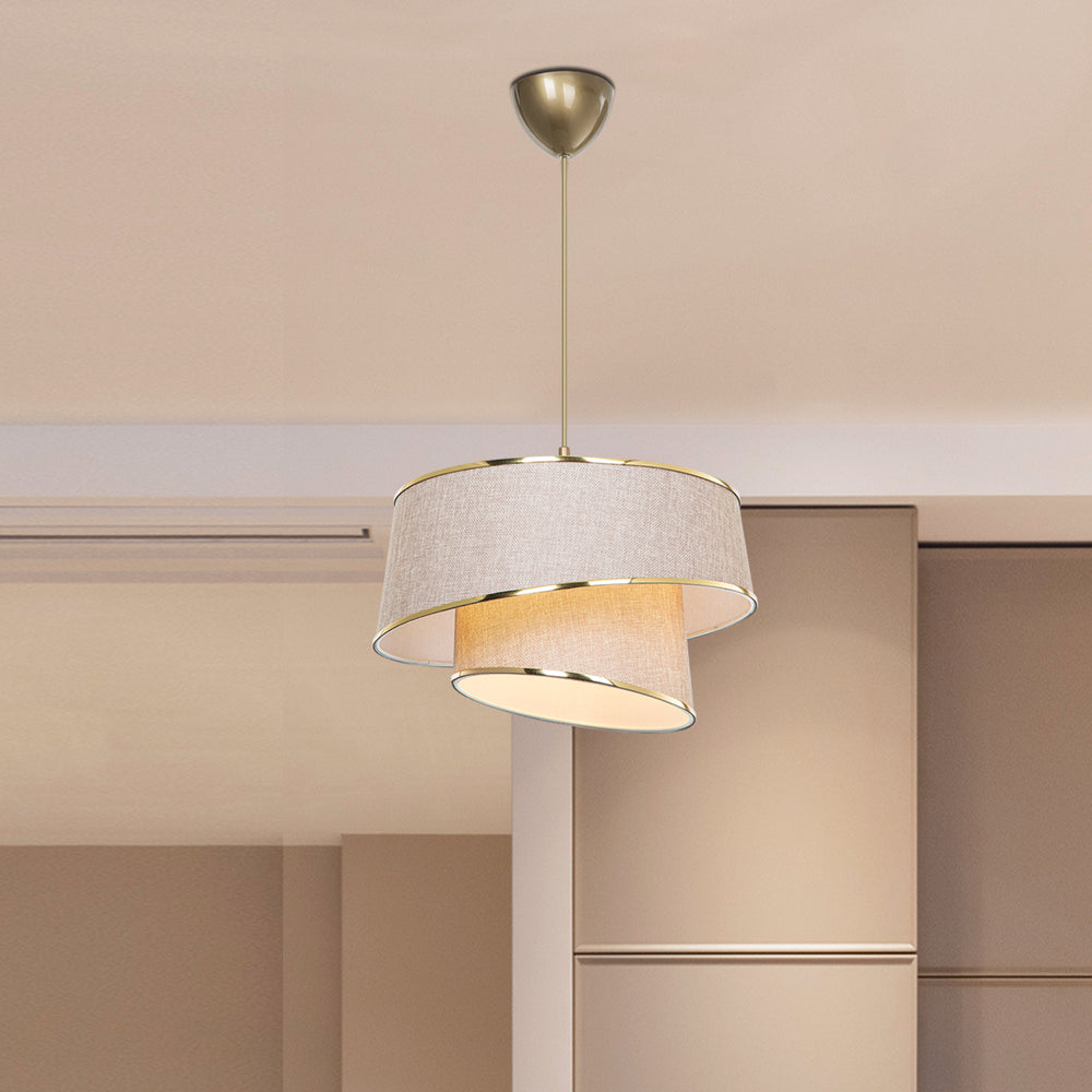 Lampada a Sospensione Wigan con Paralume Cilindrico lux.pro