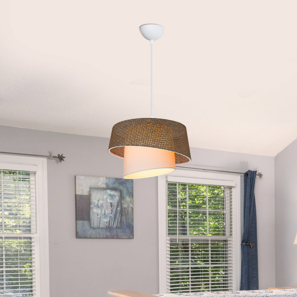 Lampada a Sospensione Wigan con Paralume Cilindrico lux.pro