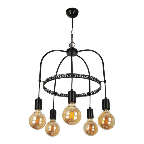 Lampada a sospensione Llandudno E27 metallo in diversi colori e dimensioni [lux.pro] - premiumXL