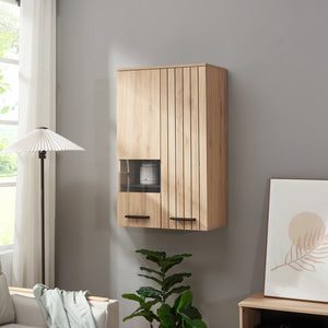 Armoire murale Noppen 98x60x38 cm aspect chêne [en.casa] - premiumXL
