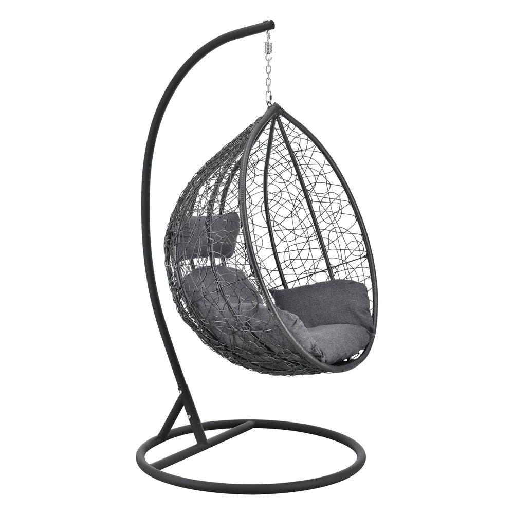 Siège Suspendu avec Panier Cadre Capileira Intérieur Extérieur plusieurs couleurs [en.casa]