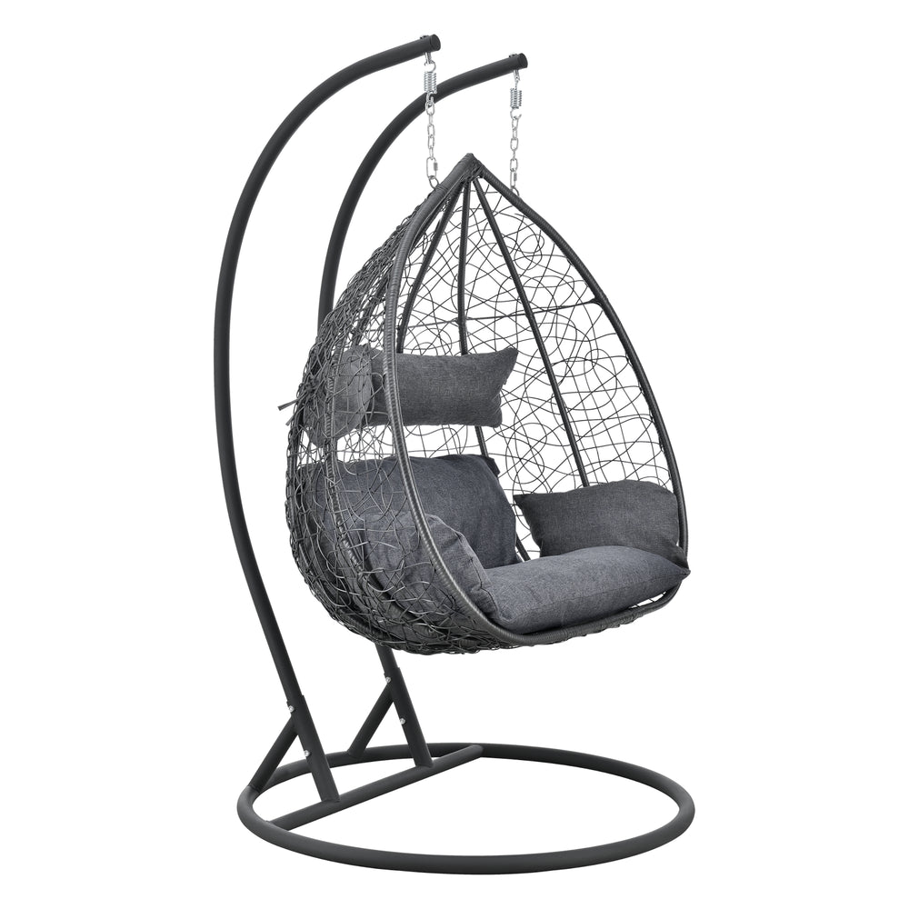 Siège Suspendu Capileira 2 Places Panier Cadre Coussins Plusieurs couleurs [en.casa]