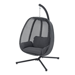 Sedia sospesa Abegondo con struttura e cuscino max. 120 kg [en.casa] - premiumXL