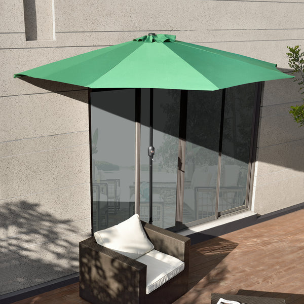 Ombrellone a Semicerchio Eger Parasole a Mezzaluna 300x150 cm casa.pro