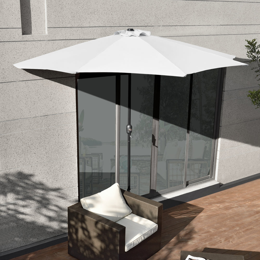 Halb - Sonnenschirm Eger Ø300 Halbrund in versch. Farben [casa.pro] - premiumXL