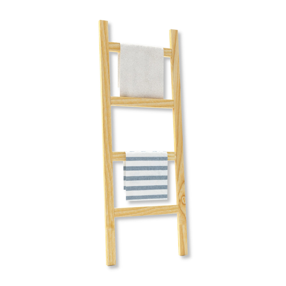 Échelle porte-serviettes Luumäki en bois de pin, différentes couleurs [en.casa] - premiumXL