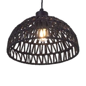 Hängeleuchte Alton Metall+Rattan [lux.pro]