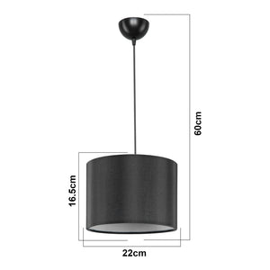 Suspension Willenhall E27 hauteur 60 cm lux.pro