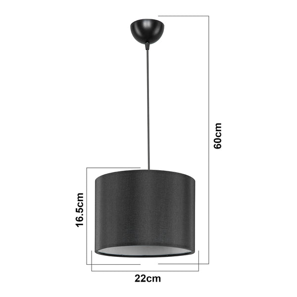 Suspension Willenhall E27 hauteur 60 cm lux.pro