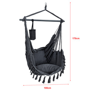 Hängesessel Aranga Max. 120 kg mit 2 Kissen in versch. Farben [en.casa]