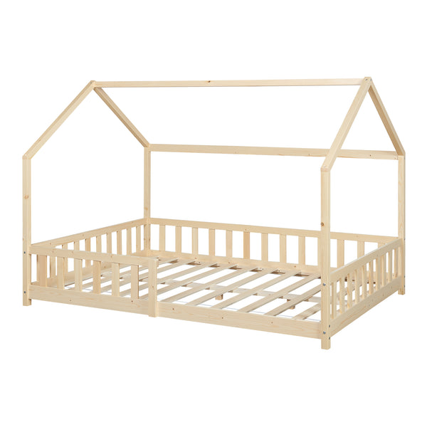 Lit cabane Hesel bois de pin [en.casa]