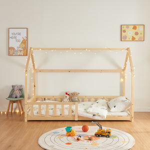 Hausbett Hesel mit Rausfallschutz [en.casa]