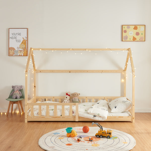 Hausbett Hesel mit Rausfallschutz [en.casa]