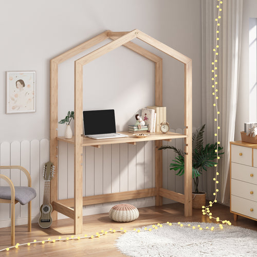 Bureau pour enfant Suså 110x50x160cm bois de pin [en.casa] - premiumXL