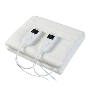 [casa.pro] Coperta doppia elettrica termica - Coperta riscaldante - 6W, 23V, 5Hz - 16 x 14 cm - Scaldaletto Bianco