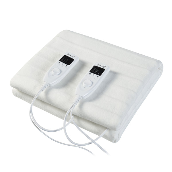 [casa.pro] Coperta doppia elettrica termica - Coperta riscaldante - 6W, 23V, 5Hz - 16 x 14 cm - Scaldaletto Bianco