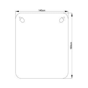 [casa.pro] Coperta doppia elettrica termica - Coperta riscaldante - 6W, 23V, 5Hz - 16 x 14 cm - Scaldaletto Bianco