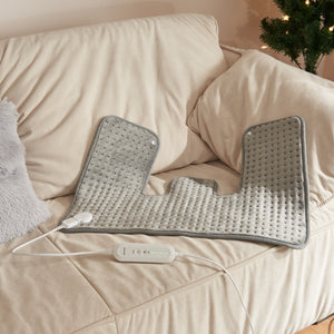 Coussin chauffant électrique Borrello pour épaules 65 x 45 cm gris [en.casa]