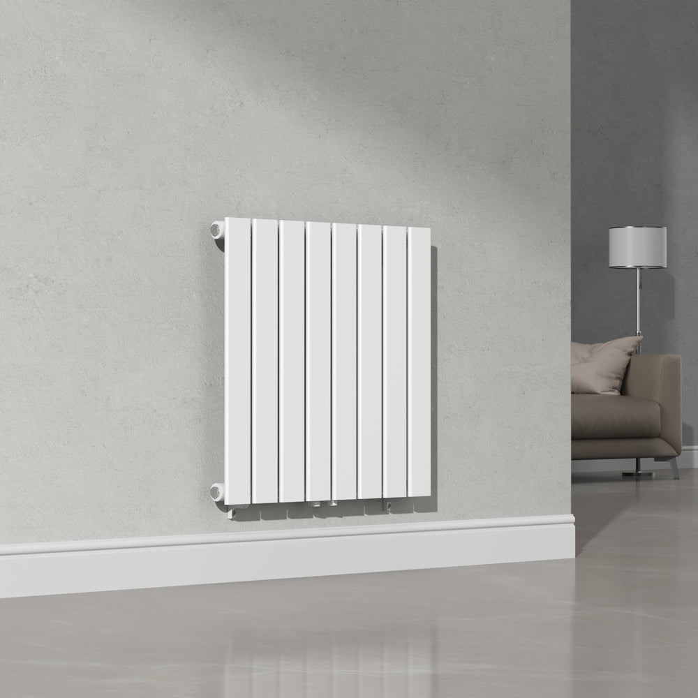 Radiateur à panneau plat Nore acier 459 W 60 x 60 cm blanc [neu.haus]