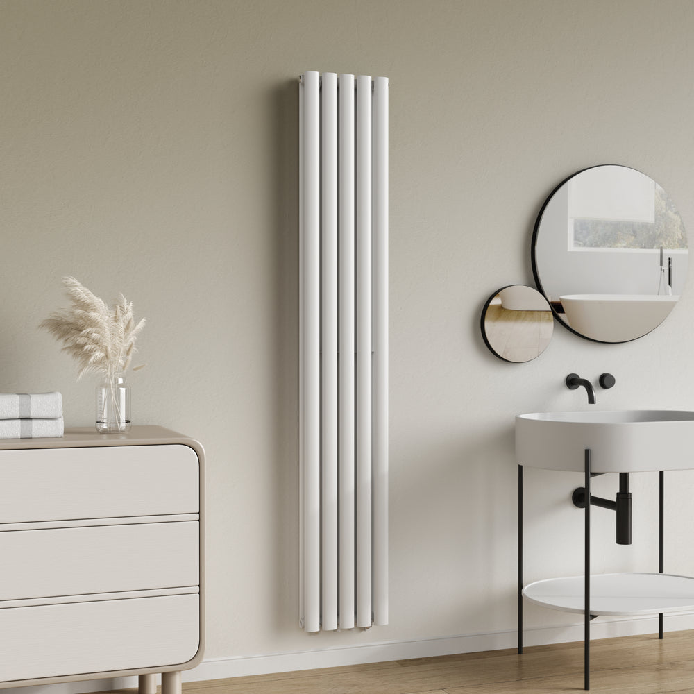 Radiateur à panneaux double Nore 1122 W acier 180 x 30 x 8 cm blanc [neu.haus]
