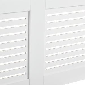 Couverture de Radiateur Charleston Plusieurs Tailles Blanc [en.casa]