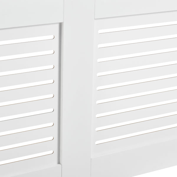 Couverture de Radiateur Charleston Plusieurs Tailles Blanc [en.casa]