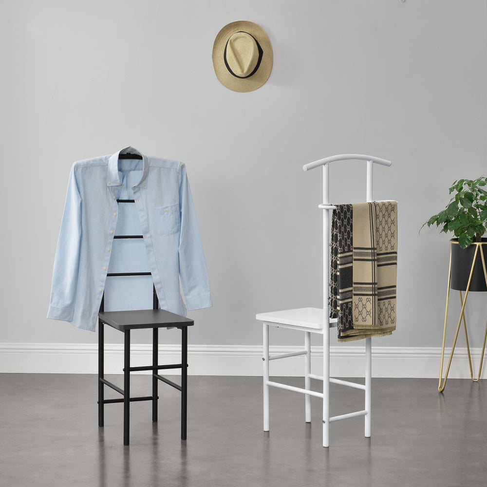 Servomuto sedia Anaheim 107x45x45 cm con appendiabiti en.casa - premiumXL